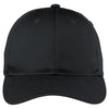 Port Authority Black Fine Twill Cap