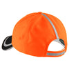 Port Authority Safety Orange/Black/ Reflective Enhanced Visibility Cap