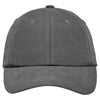 Port Authority Grey Sueded Cap