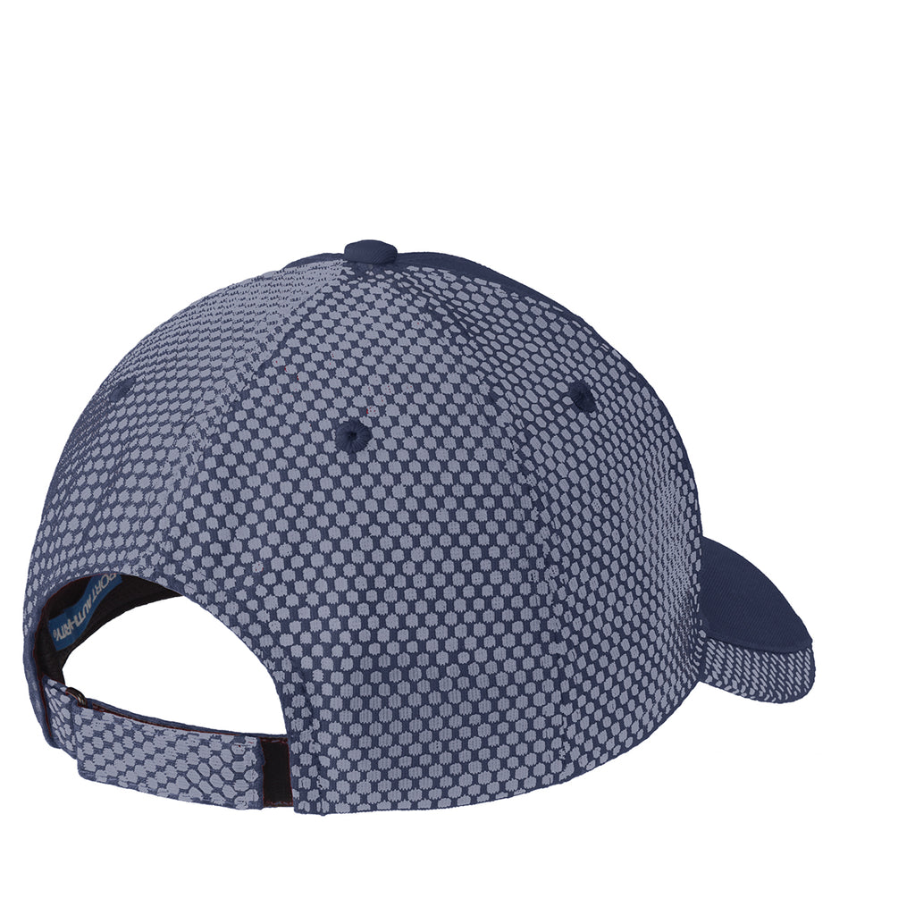 Port Authority Navy/White Two-Color Mesh Back Cap