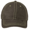 Port Authority Brown Pigment Print Distressed Cap