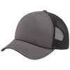 Port Authority Charcoal/Black 5-Panel Twill Foam Trucker Cap