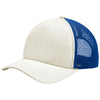 Port Authority Ivory/Royal 5-Panel Twill Foam Trucker Cap