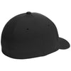 Port Authority Black Flexfit Delta Cap