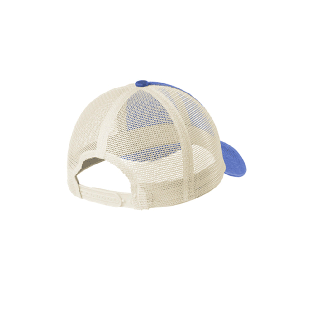 Port Authority Blue Moon/Stone Beach Wash Mesh Back Cap