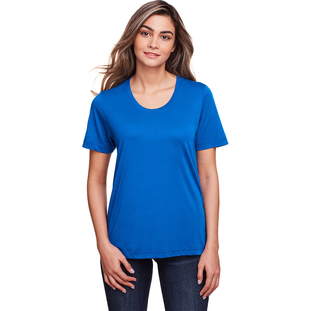 Core 365 Women's True Royal Fusion ChromaSoft Performance T-Shirt