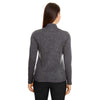 Core 365 Women's Carbon Heather/Acid Green Kinetic Performance Quarter Zip