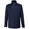 Core 365 Men's Classic Navy Fusion ChromaSoft Pique Quarter-Zip