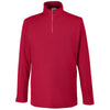 Core 365 Men's Classic Red Fusion ChromaSoft Pique Quarter-Zip