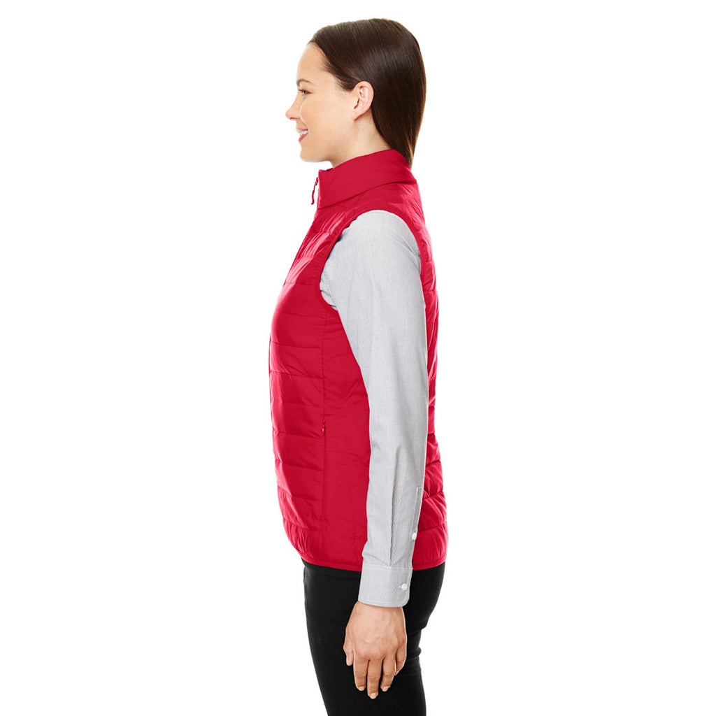 Core 365 Women's Classic Red Prevail Packable Puffer Vest