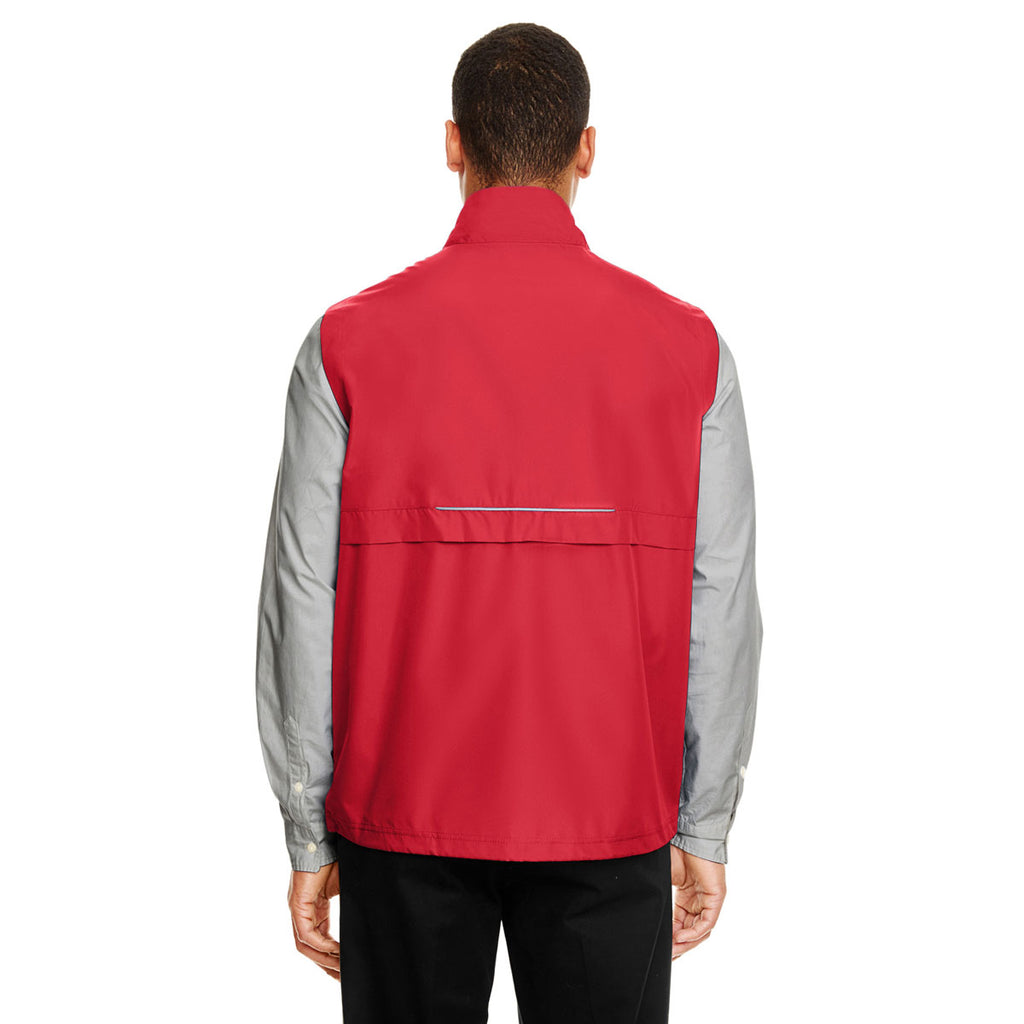 Core 365 Men's Classic Red/Carbon Techno Lite Unlined Vest