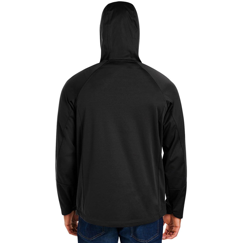 Core 365 Unisex Black Techno Lite Pullover Anorak