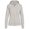 Landway Women's Heather Oatmeal Peyton Cotton Poly Fleece Hoodie