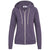 Landway Women's Heather Purple Peyton Cotton Poly Fleece Hoodie