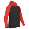 Stormtech Men's Black/Bright Red Omega Two-Tone Hoody