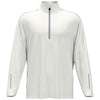 Callaway Men's White Long Sleeve Water Repellent Quarter Zip Mock with Reflection