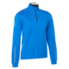 Callaway Men's Magnetic Blue Long Sleeve Water Repellent Quarter Zip Mock with Reflection