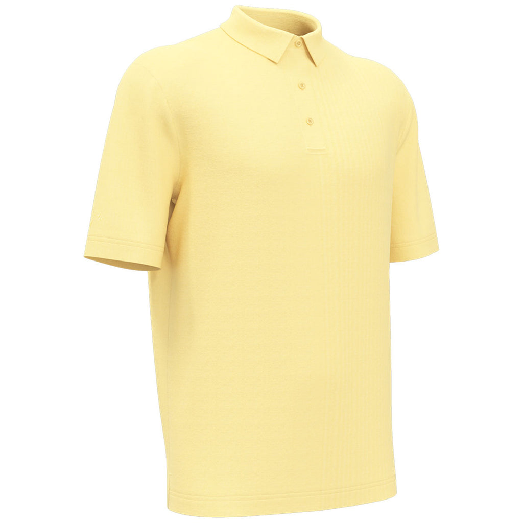 Callaway Men's Banana Cream Micro Texture Polo