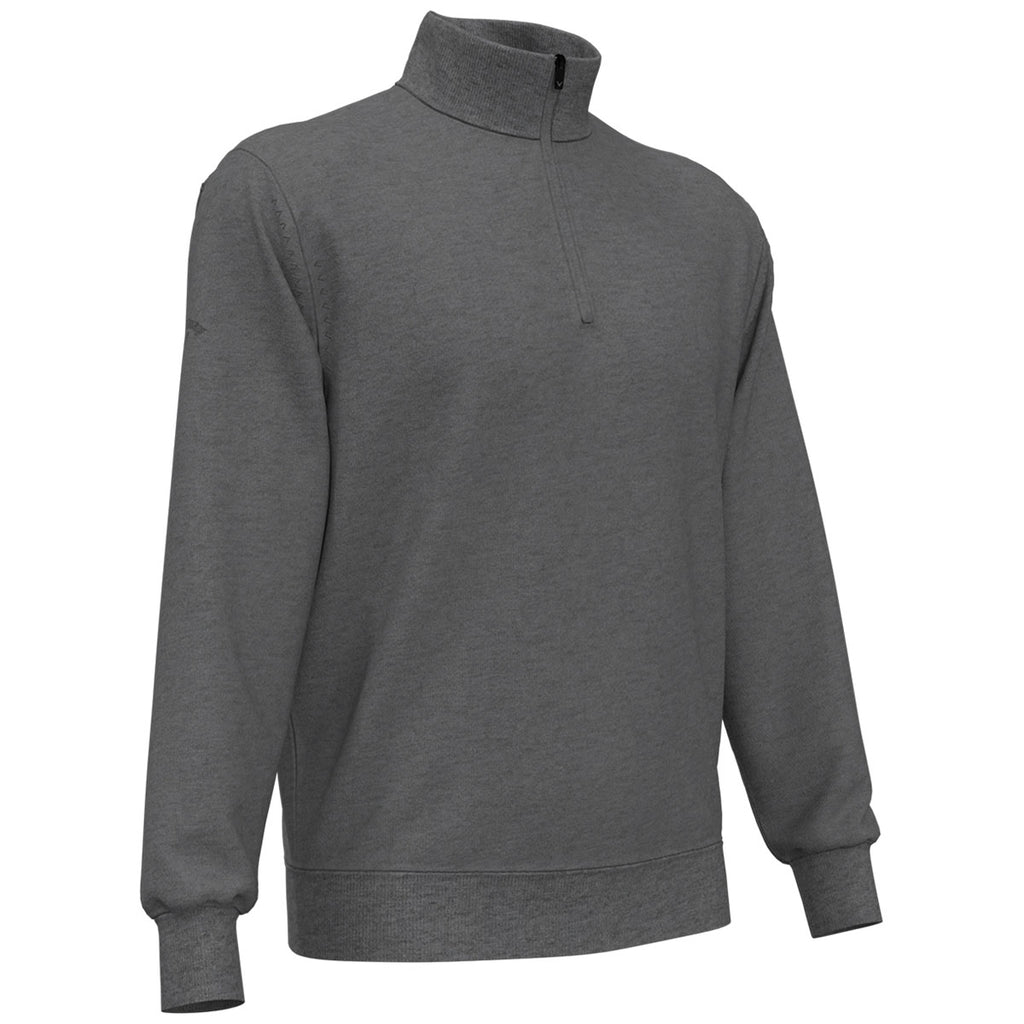 Callaway Men's Steel Heather Long Sleeve 1/4 Zip Merino Sweater