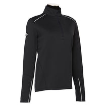 Callaway Women's Black Long Sleeve Quarter Zip Mock with Reflective Tape