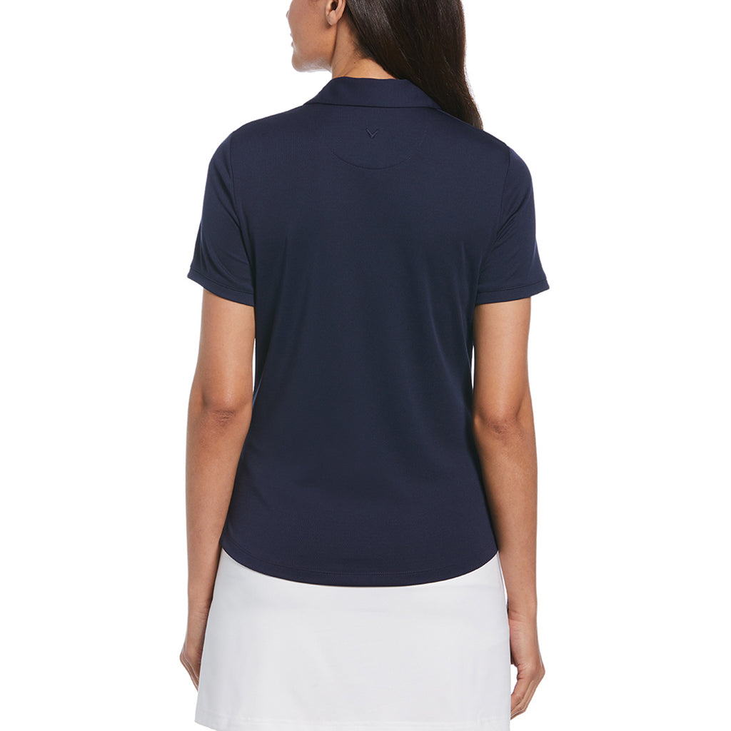 Callaway Women's Peacoat Navy Micro Texture Polo