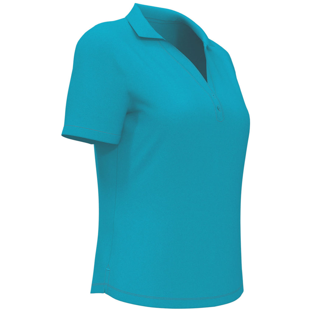 Callaway Women's Tile Blue Micro Texture Polo