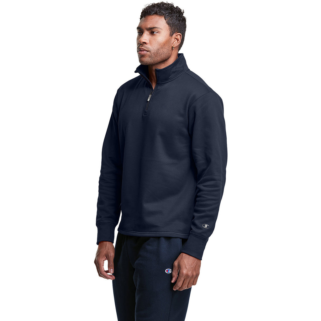 Champion Unisex Athletic Navy Gameday Quarter Zip Sweatshirt