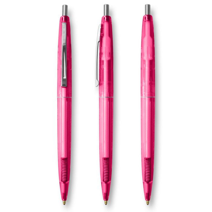 BIC Pink Clear Clics Pen