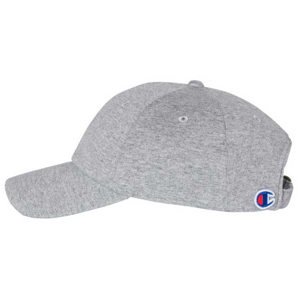 Champion Heather Oxford Grey Jersey Knit Dad Cap