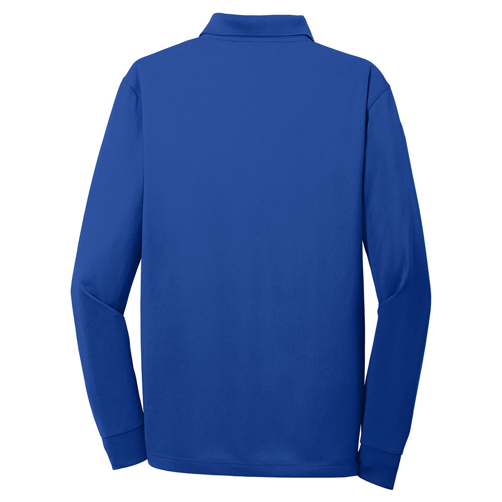 CornerStone Men's Royal Blue Select Snag-Proof Long Sleeve Polo