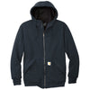 Carhartt Men's New Navy Midweight Thermal-Lined Full-Zip Sweatshirt