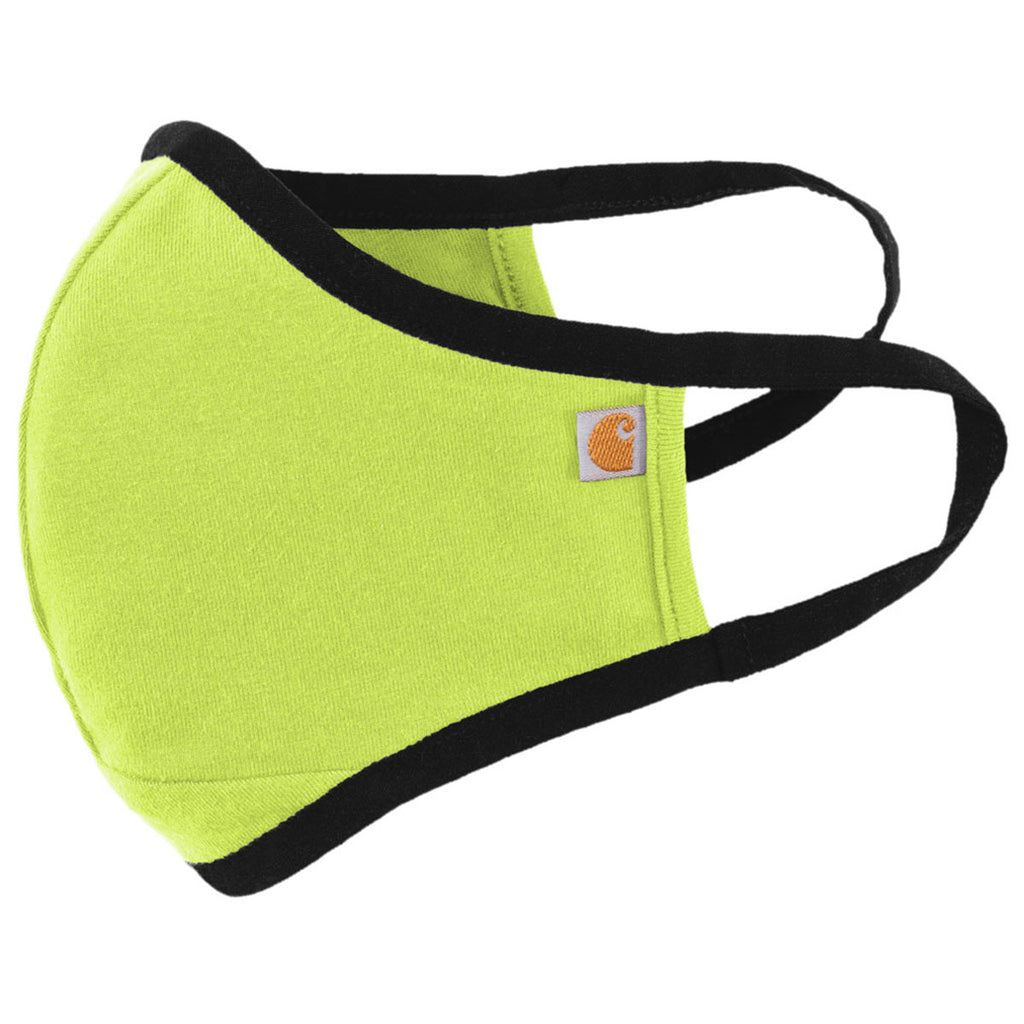 Carhartt Bright Lime Cotton Ear Loop Face Mask (3 pack)