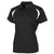 BAW Women's Black/White Colorblock Polo