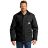 Carhartt Men's Black Tall Duck Traditional Coat