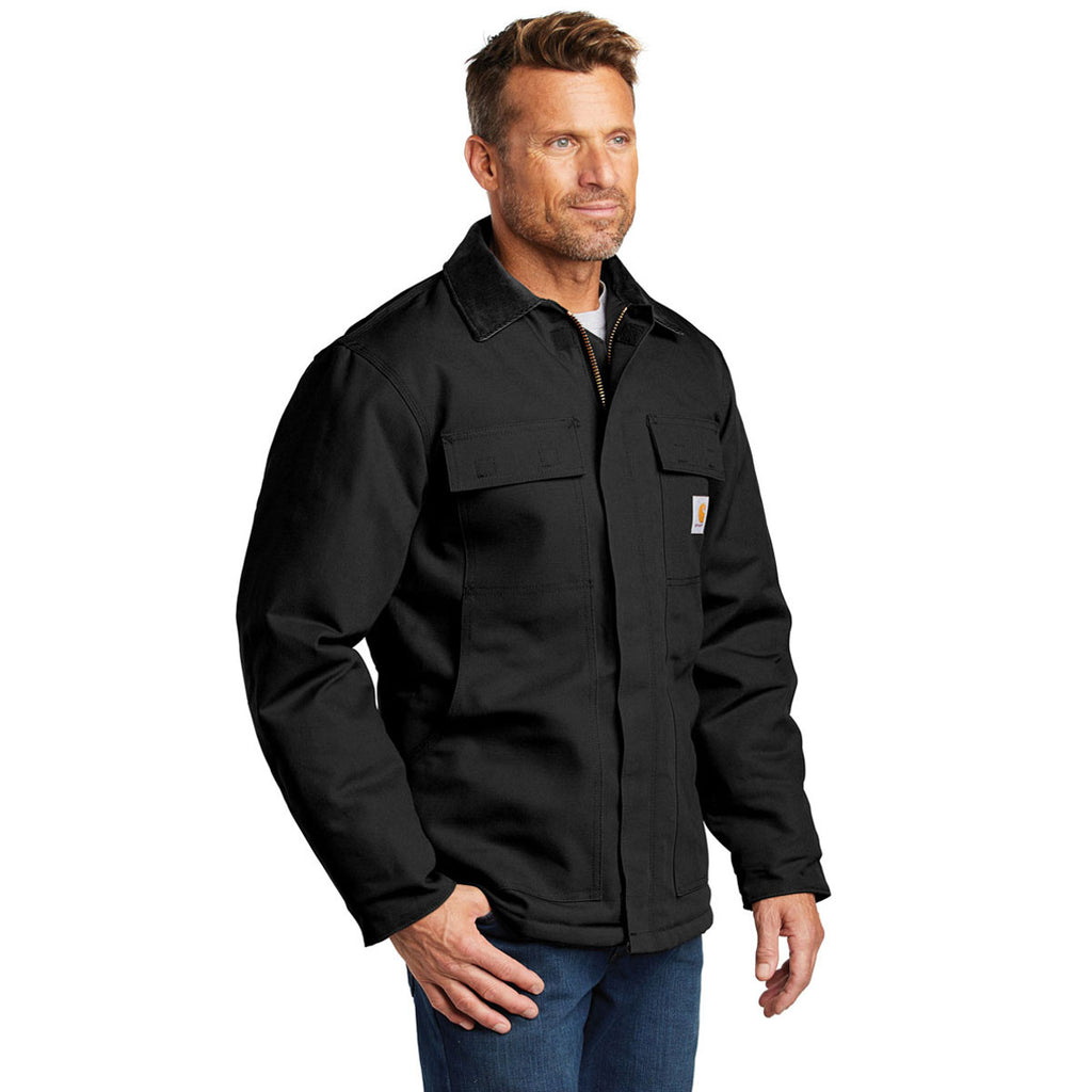 Carhartt Men's Black Tall Duck Traditional Coat