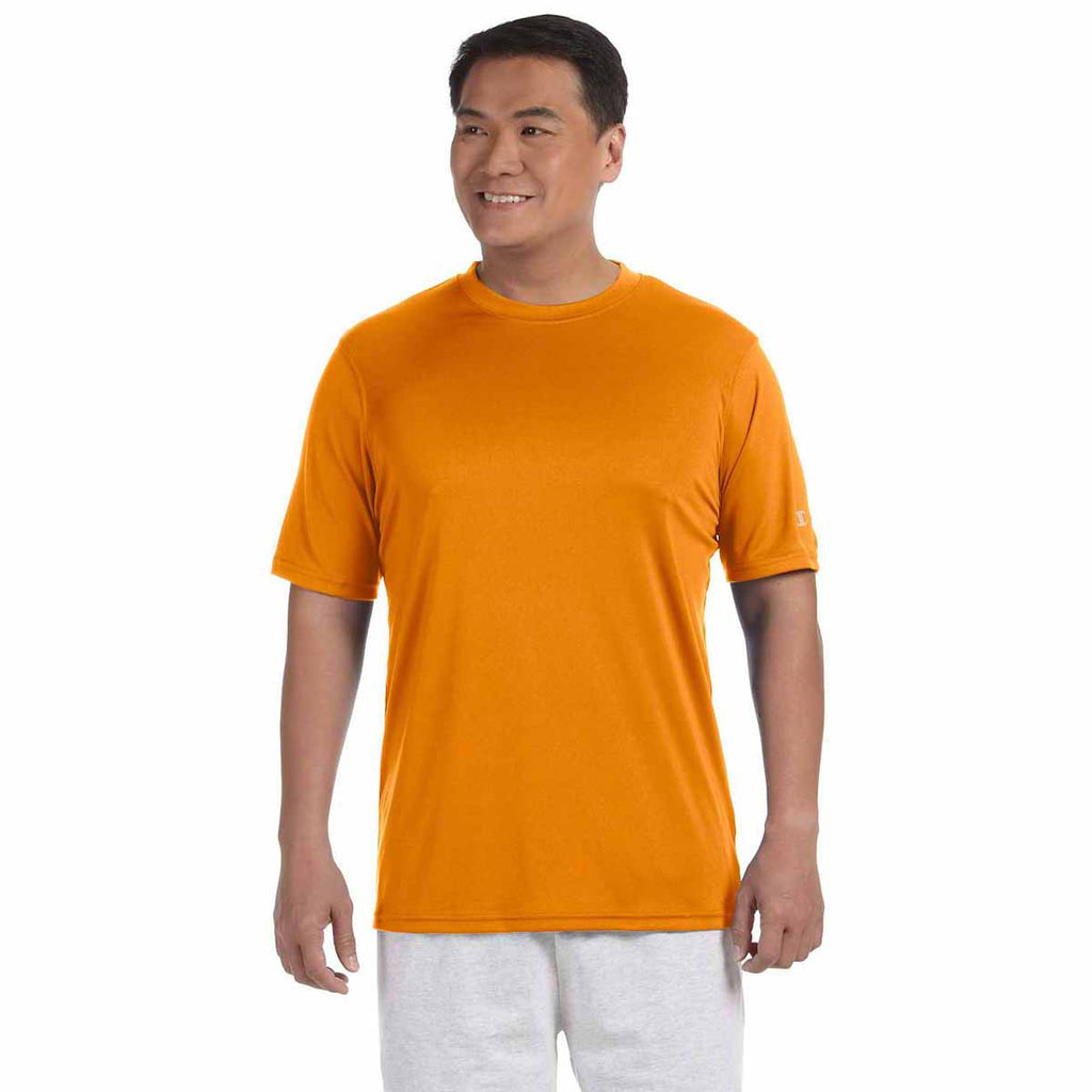 Champion Men's Safety Orange Double Dry 4.1-Ounce Interlock T-Shirt