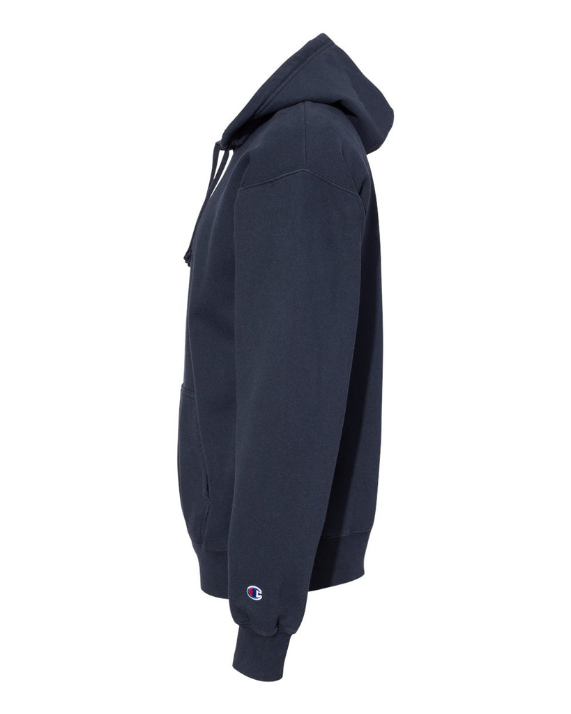 Champion Men's Navy Garment Dyed Hooded Sweatshirt