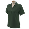 Devon & Jones Women's Forest Pima Pique Short-Sleeve Y-Collar Polo