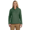 Devon & Jones Women's Dill Pima Pique Long-Sleeve Polo