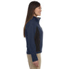 Devon & Jones Women's Navy/Dark Charcoal Soft Shell Colorblock Jacket