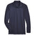 Devon & Jones Men's Navy CrownLux Performance Tall Plaited Long Sleeve Polo