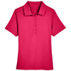 Devon & Jones Women's Red CrownLux Performance Range Flex Polo