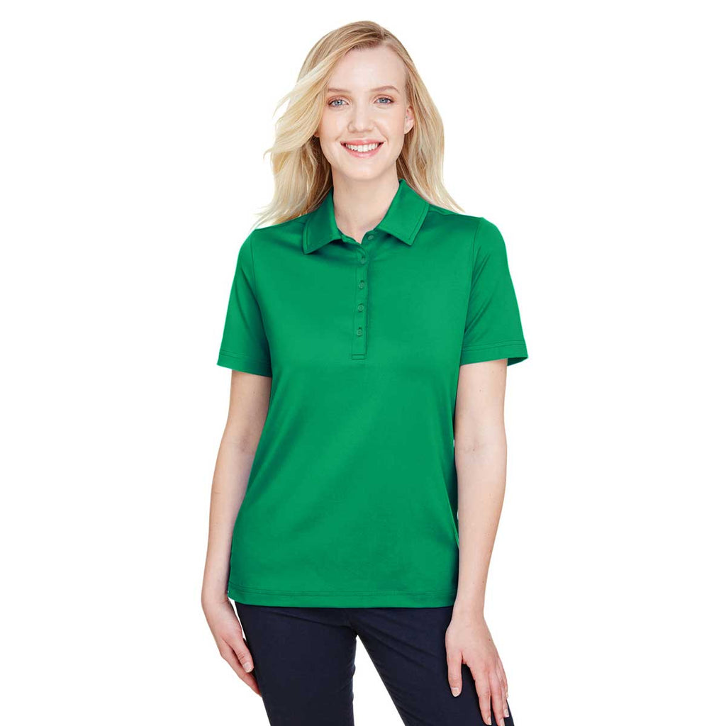 Devon & Jones Women's Kelly Green CrownLux Performance Range Flex Polo