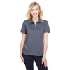 Devon & Jones Women's Navy Heather CrownLux Performance Address Melange Polo