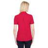 Devon & Jones Women's Red Heather CrownLux Performance Address Melange Polo