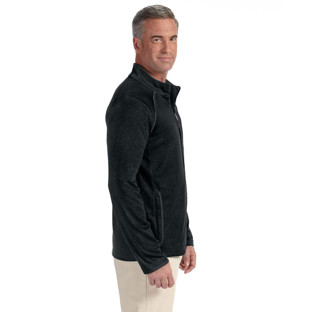 Devon & Jones Men's Black Stretch Tech-Shell Compass Full-Zip