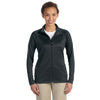 Devon & Jones Women's Black Stretch Tech-Shell Compass Full-Zip