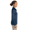 Devon & Jones Women's Navy Stretch Tech-Shell Compass Full-Zip