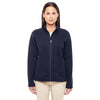 Devon & Jones Women's Navy Bristol Full-Zip Sweater Fleece Jacket