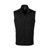 Devon & Jones Men's Black Heather Newbury Melange Fleece Vest